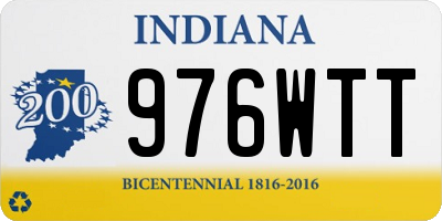 IN license plate 976WTT