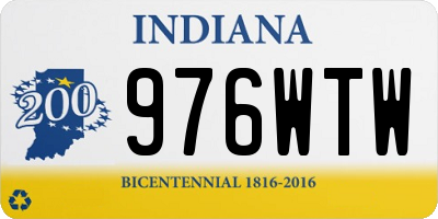IN license plate 976WTW