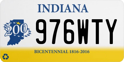 IN license plate 976WTY