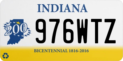 IN license plate 976WTZ