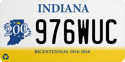IN license plate 976WUC