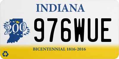 IN license plate 976WUE
