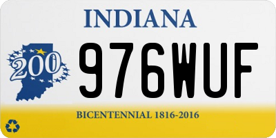 IN license plate 976WUF
