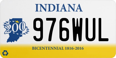 IN license plate 976WUL