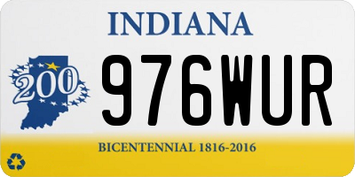 IN license plate 976WUR