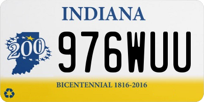 IN license plate 976WUU
