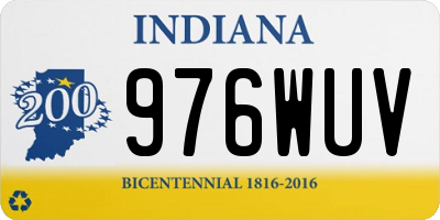 IN license plate 976WUV