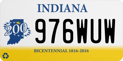 IN license plate 976WUW