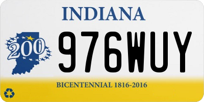 IN license plate 976WUY