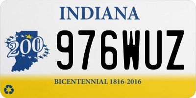 IN license plate 976WUZ
