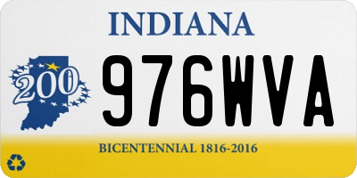 IN license plate 976WVA