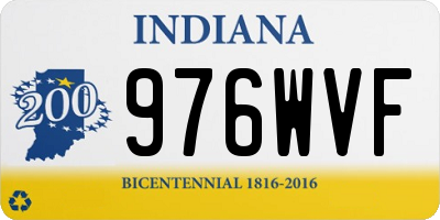 IN license plate 976WVF