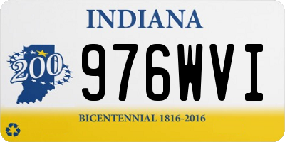 IN license plate 976WVI