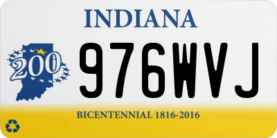IN license plate 976WVJ