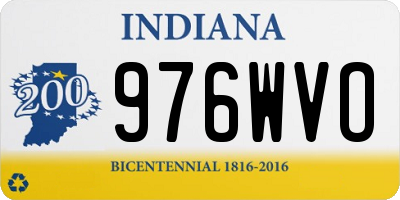IN license plate 976WVO