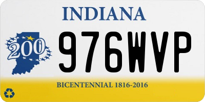 IN license plate 976WVP