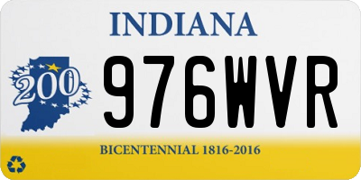 IN license plate 976WVR