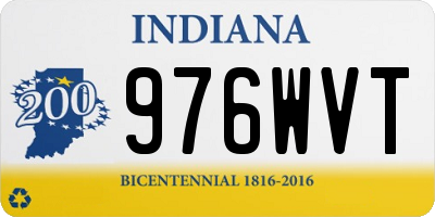 IN license plate 976WVT