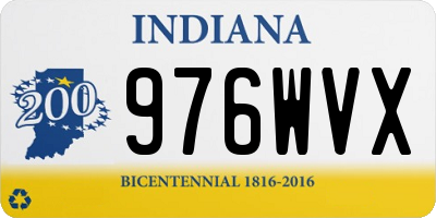 IN license plate 976WVX