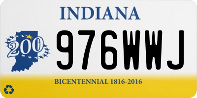 IN license plate 976WWJ