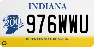 IN license plate 976WWU