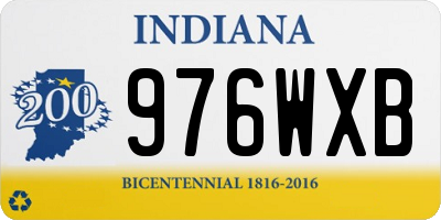 IN license plate 976WXB