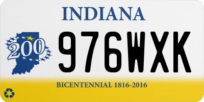 IN license plate 976WXK
