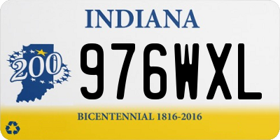 IN license plate 976WXL