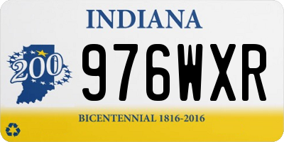 IN license plate 976WXR