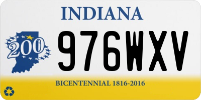 IN license plate 976WXV