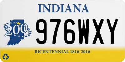 IN license plate 976WXY