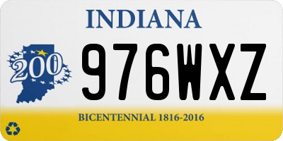 IN license plate 976WXZ