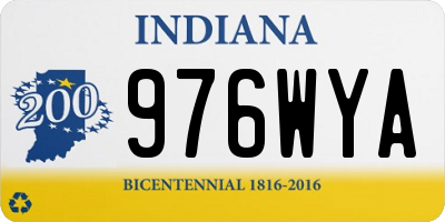 IN license plate 976WYA