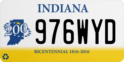 IN license plate 976WYD