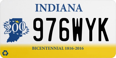 IN license plate 976WYK