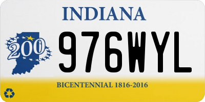 IN license plate 976WYL