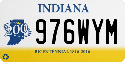 IN license plate 976WYM