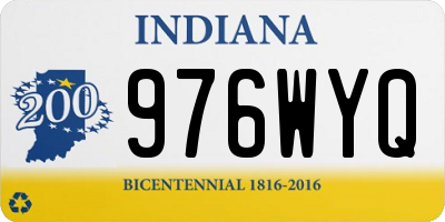 IN license plate 976WYQ