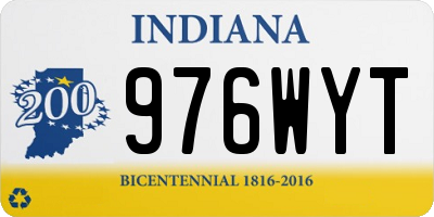 IN license plate 976WYT