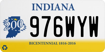 IN license plate 976WYW