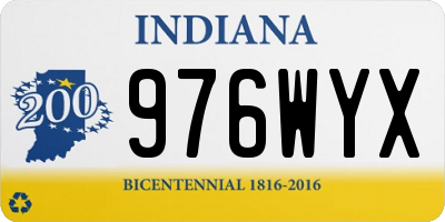 IN license plate 976WYX