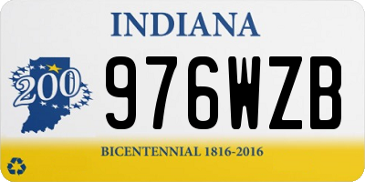 IN license plate 976WZB
