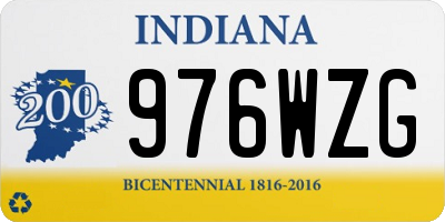 IN license plate 976WZG