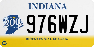 IN license plate 976WZJ