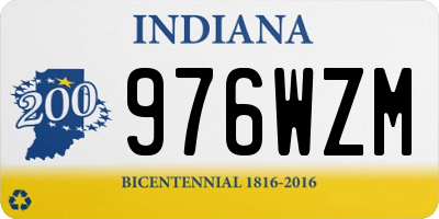 IN license plate 976WZM