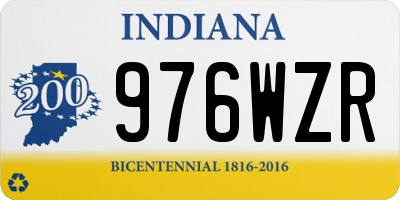IN license plate 976WZR