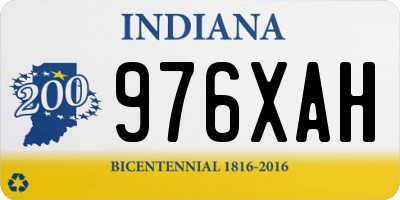 IN license plate 976XAH