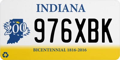 IN license plate 976XBK