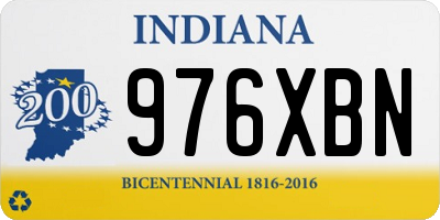 IN license plate 976XBN