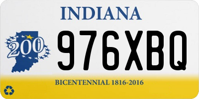 IN license plate 976XBQ